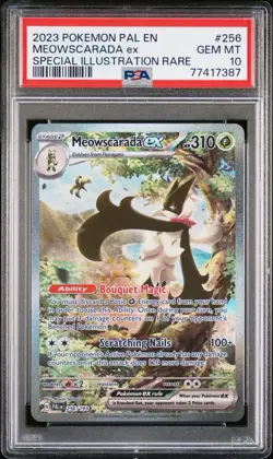 PSA 10 Meowscarada EX 256/193 Pokemon Paldea Evolved Special Illustration Rare - Image 1