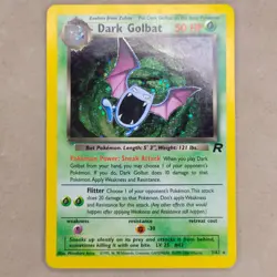 Pokemon Dark Golbat TCG Team Rocket Holo Card 7/82 Unlimited Rare LP - Image 1