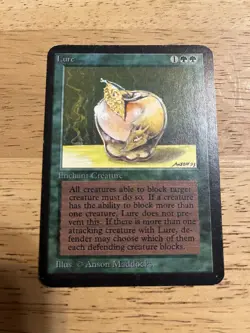 Magic the Gathering Alpha Lure MTG Alpha Card - Image 1