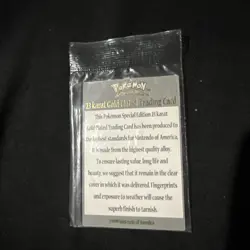 1999 Pokemon Charizard Gold Plated Trading Card Burger King - Image 5