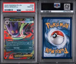 2025 POKEMON PFL EN-PHANTASMAL FLAMES #056 MEGA GENGAR EX PSA 10 - Image 3