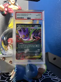 2025 POKEMON PFL EN-PHANTASMAL FLAMES #056 MEGA GENGAR EX PSA 10 - Image 2