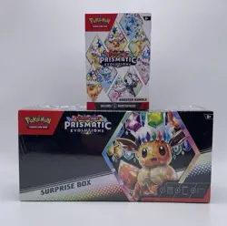 Pokemon TCG Prismatic Evolutions Surprise Box & Booster Bundle Lot of 2 SEALED - Image 1