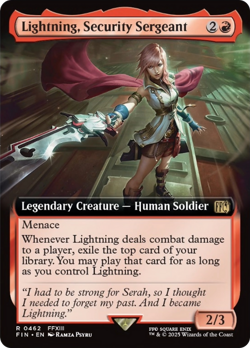 Lightning, Security Sergeant (Extended Art) [FINAL FANTASY] - Image 1