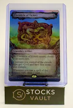 MTG Lorwyn Eclipsed Chronicle of Victory Borderless Foil 346 ECL Mythic *S - Image 1
