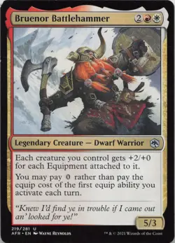 Bruenor Battlehammer U Adventures in the Forgotten Realms 219 - LP MTG - Image 1