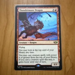 Thundermane Dragon - N/M - Tarkir Dragonstorm - MTG Magic The Gathering Card - Image 1