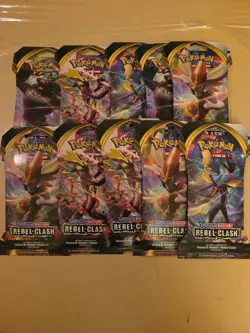 Pokemon Sword And Shield 25 Trading Card Pack Lot New Still Sealed - Image 2