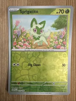 Sprigatito 013/193 Reverse Holo Common Pokemon TCG S&V Paldea Evolved - Image 1