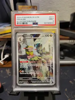 Pokemon Fraxure Full Art Holo Illustration Rare 077/064 Shrouded Fable SV PSA 9 - Image 1