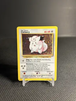 Pokemon TCG Clefairy 5/102 Base Set Holo Rare MP - Image 1