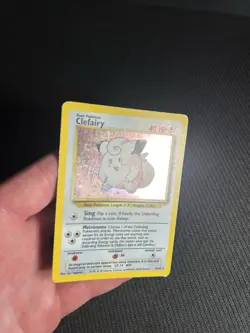 Pokemon TCG Clefairy 5/102 Base Set Holo Rare MP - Image 5