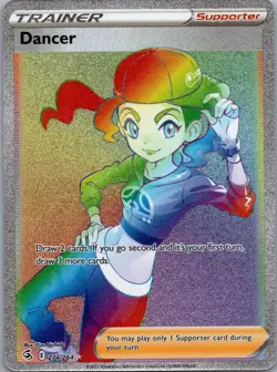 Pokemon Dancer 274/264 Fusion Strike Sword & Shield SECRET RARE TRAINER - Image 1