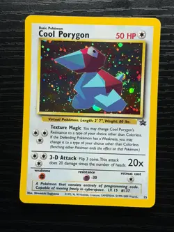Pokemon TCG Cool Porygon Black Star Promo Holo NM - LEGENDARY BUTT/FART SWIRL ! - Image 1
