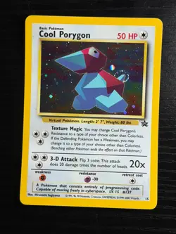 Pokemon TCG Cool Porygon Black Star Promo Holo NM - LEGENDARY BUTT/FART SWIRL ! - Image 3