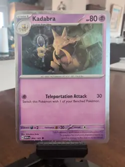 Pokemon Kadabra 064/165 Scarlet & Violet 151 Cosmos Holo Promo Near Mint - Image 1