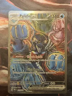 2025 Pokemon SV Prismatic Evolutions - PRE EN #151/131 Palafin ex Edge Damage - Image 1
