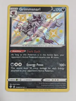 Grimmsnarl SV085/SV122 Shining Fates: Shiny Vault Holo Pokemon TCG NM - Image 1