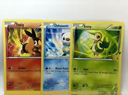 Pokemon First Partner Pack Unova Set JUMBO Tepig Snivy Oshawott - Image 1