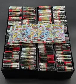Lot of (360) Pokemon Scarlet & Violet Prismatic Evolutions Booster Packs Sealed - Image 1