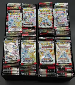 Lot of (360) Pokemon Scarlet & Violet Prismatic Evolutions Booster Packs Sealed - Image 2