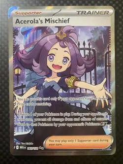 Pokemon TCG Acerola's Mischief 165/132 Me01: Mega Evolution Full Art - Image 1