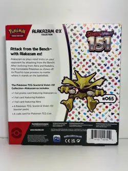 Pokemon TCG Scarlet & Violet 151 Alakazam EX Collection Box - Sealed NEW - Image 2