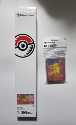 Pokemon Center Dreamy Dragonite Playmat & Sleeves (65 Sleeves) NEW US VERSION - Image 1