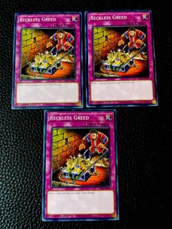 Reckless Greed (x3) EGS1-EN035 Yugioh 1st Edition (New) - Image 1