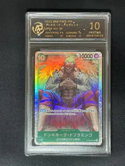 2023 ONE PIECE cards JAP Donquixote Doflamingo OP04-03 SR RPA 10（SAME AS PSA 10) - Image 1