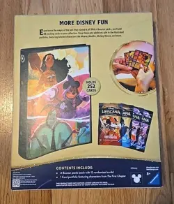 TCG Disney Lorcana Portfolio Bundle [4 Booster Packs & 1 Card Portfolio] Sealed - Image 2