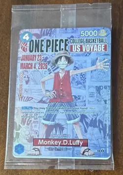 One Piece Monkey D. Luffy US Voyage College Basketball Trading Card #4 2026 - Image 1