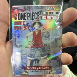 One Piece Monkey D. Luffy College Basketball US Voyage 2026 Card #2 Trading Card - Image 2