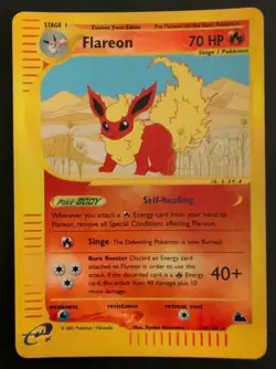 Flareon 8/144 Skyridge Reverse Holo Rare WOTC Pokemon Card 2003 - Image 1