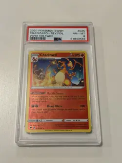 2020 POKEMON SWSH CHARIZARD REV FOIL VIVID VOLTAGE #25 PSA 8 - Image 1