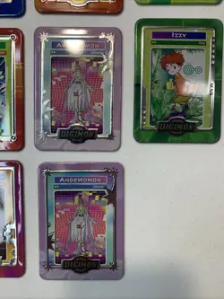Lot of 11 Vintage Digimon 2000 Taco Bell Metal Tin Cards - - Image 4
