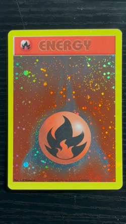 Pokemon League Promo ENERGIZE YOUR GAME Fire Energy Card Double 2x SWIRL Vintage - Image 2