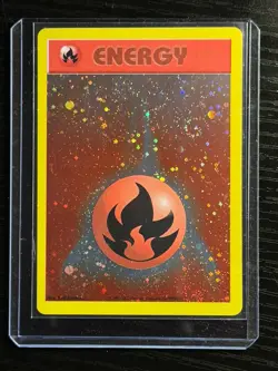 Pokemon League Promo ENERGIZE YOUR GAME Fire Energy Card Double 2x SWIRL Vintage - Image 4