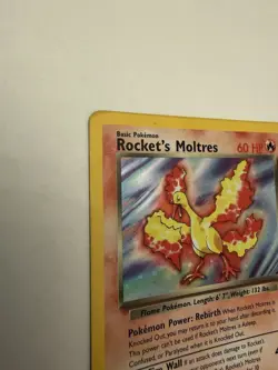 Pokemon TCG Rockets Moltres Holo Rare Card 12/132 Gym Heroes - Image 4
