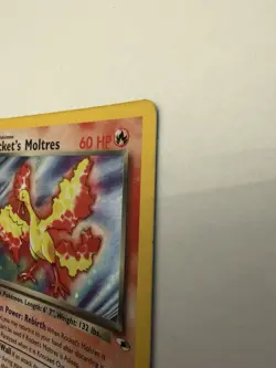 Pokemon TCG Rockets Moltres Holo Rare Card 12/132 Gym Heroes - Image 5