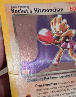 Pokemon Card Rocket's Hitmonchan 11/132 Gym Heroes SWIRL - Image 3
