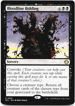 Bloodline Bidding [Lorwyn Eclipsed] Magic MTG ECL 0091 NM 💀 - Image 1