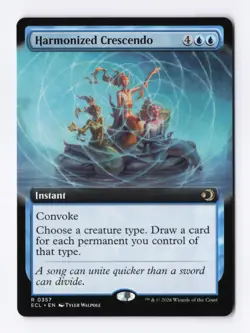 Harmonized Crescendo (Extended Art) 0357 (R) MTG Lorwyn Eclipsed (ECL) - Image 1