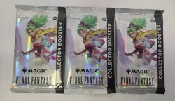 Magic the Gathering Final Fantasy Collector Booster Pack Factory Sealed x 3 NEW - Image 1