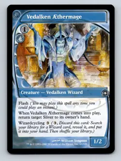 MTG Vedalken Aethermage 61/180 Future Sight Regular NM - Image 1