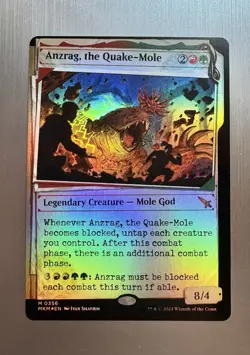 Anzrag, The Quake-Mole - 356 - MTG: Murders at Karlov Manor - Showcase - FOIL - Image 1