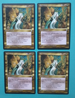 Magic the Gathering MTG Ice Age EARTHLINK X4 Rare ( 2 LP/EX & 2 MP) 1995 - Image 1