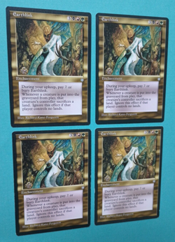 Magic the Gathering MTG Ice Age EARTHLINK X4 Rare ( 2 LP/EX & 2 MP) 1995 - Image 2