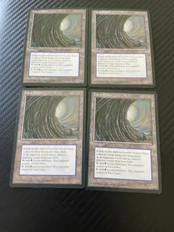 Lava Tubes Magic The Gathering Playset Of Four (4) NM Never Played - Image 1