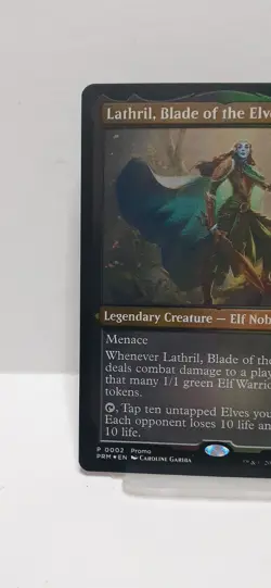 Magic The Gathering MTG LATHRIL, BLADE OF THE ELVES ETCHED FOIL Promos NM - Image 2